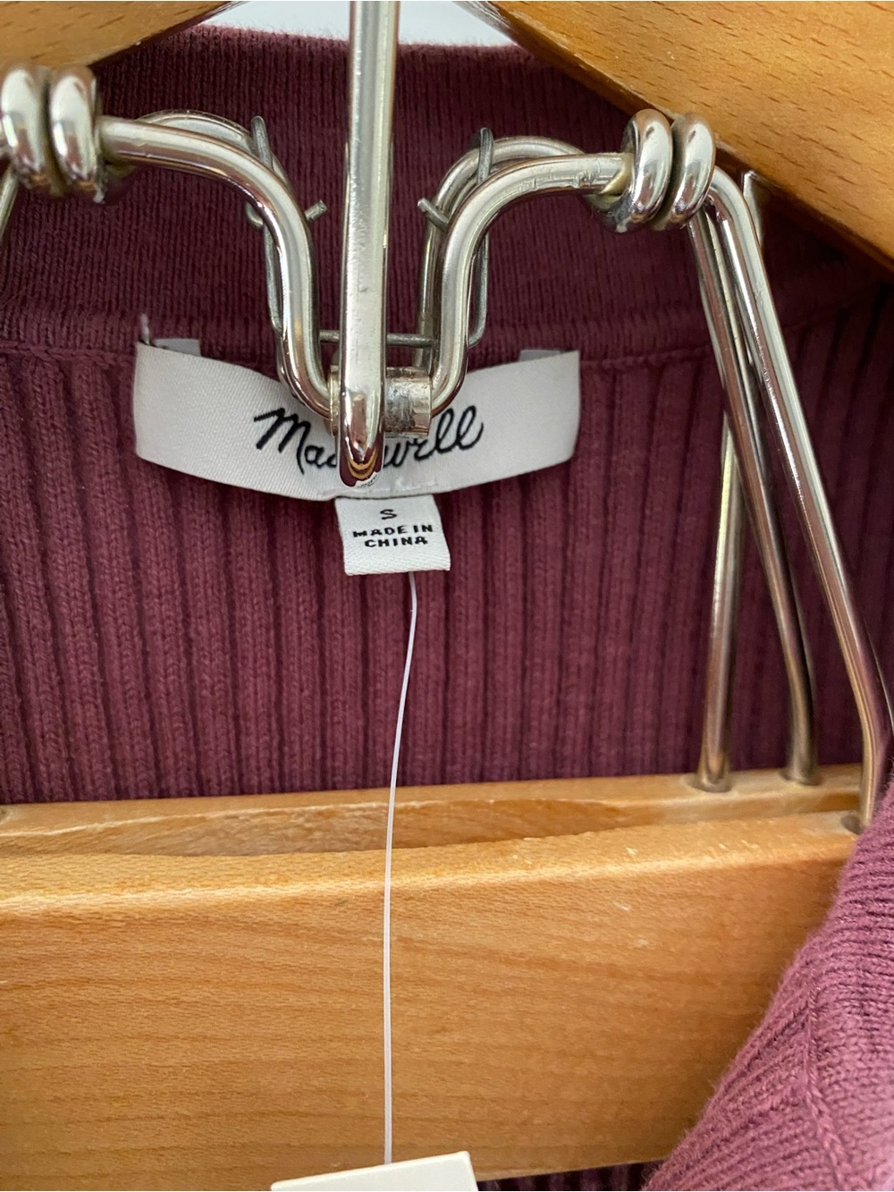 NWT | Madewell | Owen Polo Sweater Tank | Purple | Size S - Picture 4 of 7